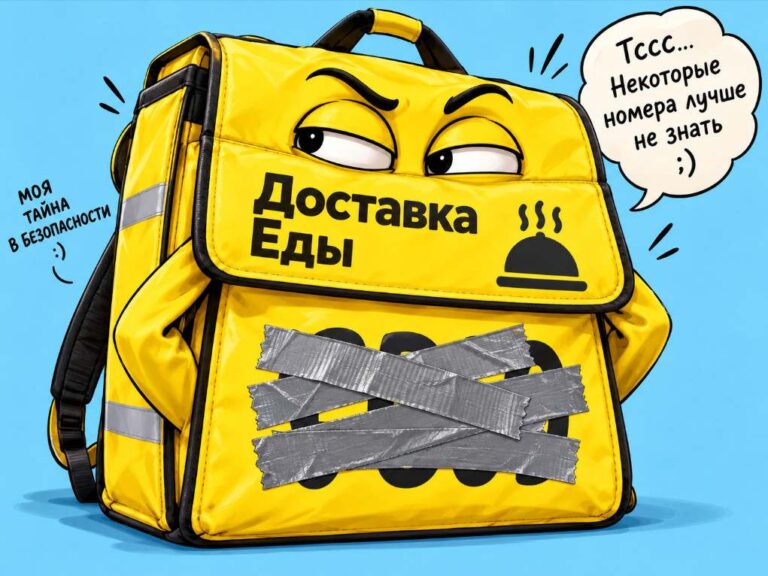 Зачем курьеры заклеивают номер на курьерской сумке1