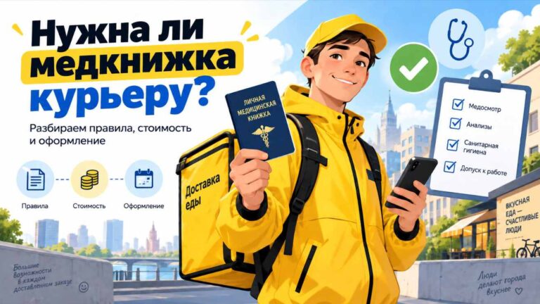Нужна ли медкнижка курьеру