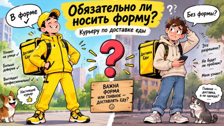 Обязательно ли курьеру Яндекс Еды носить форму