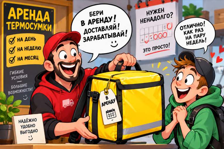 Аренда термокороба для курьера
