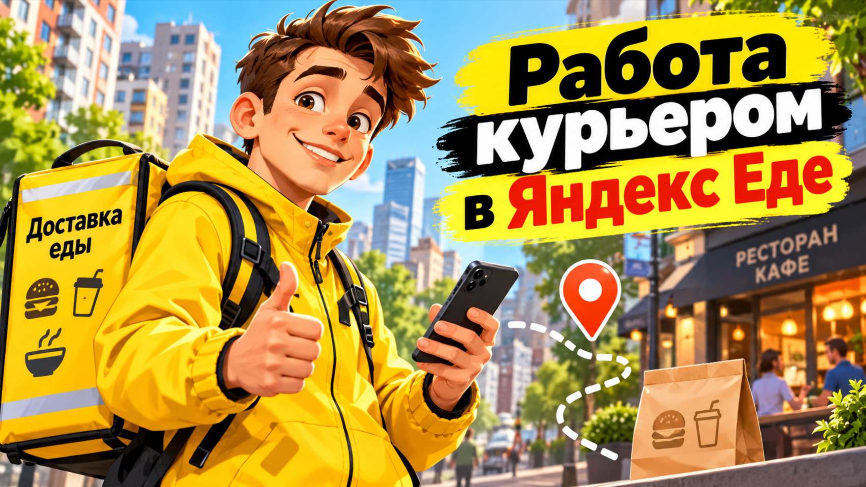 Работа курьером в Яндекс Еде