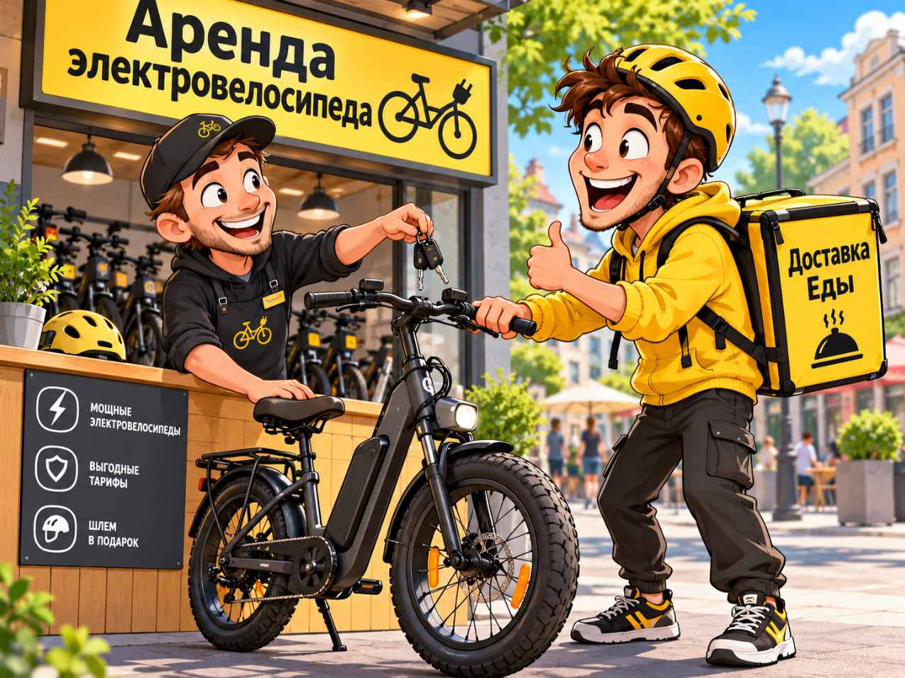 Аренда электровелосипеда курьеру