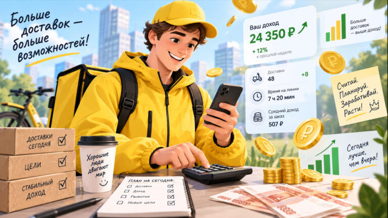 калькулятор дохода курьера расчеты